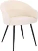 A single cream-colored armchair with black legs is shown against a white background. Produktbild-Vorschau