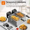 TurboTronic dvojitá olejová fritéza - DF2 - 3600W, 2×3 l, Náhľad obrázku produktu 7