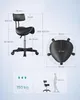 SONGMICS Sattelhocker, Ergonomischer Rollhocker aus Produktbild-Vorschau 7