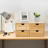 Organizér na stůl - Zásuvkový box - 4 zásuvky - Dřevo - 33 Náhled obrázku produktu 3