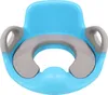 A blue and gray child's toilet seat insert with handles. Náhled obrázku produktu