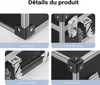 Mallette en PVC 32x23x16cm Verrouillable Bords renforcés Voir les images du produit 6