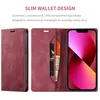 iPhone 13 Brieftasche Hülle, Retro Kunstledertasche Stand Produktbild-Vorschau 6