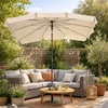 BURI Tropico Sonnenschirm 210x140 cm - Rechteckiger Produktbild-Vorschau 2