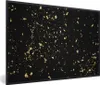 MuchoWow® MuchoWow® Gerahmtes Poster Goldene Flocken auf Produktbild-Vorschau 1