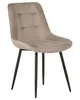 BELIANI Esszimmerstuhl 2er Set Taupe Samtstoff mit Produktbild-Vorschau 4