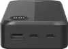 A black power bank with a digital display showing '100' and three ports on the front. Produktbild-Vorschau