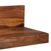 Wohnling Étagère murale en bois massif 80 cm Sheesham Voir les images du produit 3