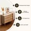 Kommode Holz mit 3 Schubladen & abgeschrägten Fronten | B Produktbild-Vorschau 4