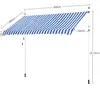 Yaheetech Balkonmarkise mit Handkurbel 300 cm L, Produktbild-Vorschau 4