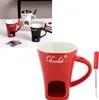 Čokoládový tavicí hrnek Fondue Keramický ohřívač másla Náhled obrázku produktu 6