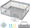 UISEBRT Baby Laufgitter 150 x 180 cm, Rutschfester Produktbild-Vorschau 1