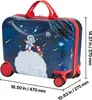 SucceBuy Handgepäck und Kinderkoffer zum Sitzen mit Rollen, Produktbild-Vorschau 7
