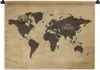 MuchoWow® Wandteppich Wandbehang Weltkarte - Vintage - Produktbild-Vorschau 1