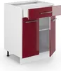 Küchenunterschrank Vicco Fame-Line Bordeaux Hochglanz 60 cm Produktbild-Vorschau 5