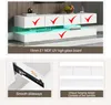 MODFU Meuble TV Élégant avec Éclairage LED et 2 Tiroirs - Voir les images du produit 6