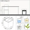 LECHUZA Pot de plantes CUBE Cottage 40 Granit | Pot de Voir les images du produit 22