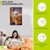 ARTland Leinwandbild Löwenzahn und Schmetterling Größe: Produktbild-Vorschau 2