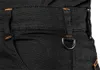 A close-up view of the waistband and pocket area of black work pants, showing stitching and a metal D-ring. Anteprima dell’immagine prodotto