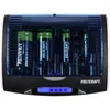 A battery charger with batteries inserted. Produktbild-Vorschau