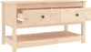 Tavolino 102x49x55 cm in legno di pino massiccio Anteprima dell’immagine prodotto 5