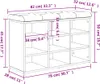 Lavice na boty bílá 82 x 32 x 50 cm Materiál na bázi dřeva Náhled obrázku produktu 12