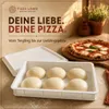 Pizza Lover Pizzateigbox mit Deckel in weiß - Größe Produktbild-Vorschau 7