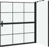 vidaXL Bad-Duschschirm Schwarz und Transparent 116 x 68 x Produktbild-Vorschau 6