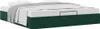 vidaXL Ottoman-lit sans matelas vert foncé 160x200 cm Voir les images du produit 5