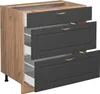 Küchenunterschrank Vicco Fame-Line Anthrazit-Gold 80 cm mit Produktbild-Vorschau 5