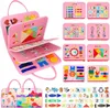 Montessori Sensoric Manipulation Panel Clock Material Case Náhľad obrázku produktu 1