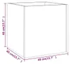 vidaXL Pflanzgefäß Braun Eichen-Optik 40x40x40 cm Produktbild-Vorschau 7