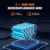 120Bar Akku Hochdruckreiniger mit 2×4000mAh Akkus, 4-Stufen Produktbild-Vorschau 4