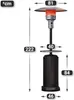 ABBEY | Gasheizstrahler | 2,2m | Schwarz | 12kW | + Tisch | Produktbild-Vorschau 2