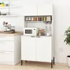 Mobile da cucina COSTWAY, mobile buffet, mobile alto con Anteprima dell’immagine prodotto 9