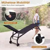 COSTWAY 2er Set Gartenliege mit Rollen, Sonnenliege bis Produktbild-Vorschau 4