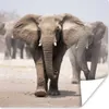 MuchoWow® Poster Elefant - Beine - Stoff 100x100 cm - Produktbild-Vorschau 1