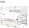 Letto a castello Flieks 140x200cm con ripiano, letto Anteprima dell’immagine prodotto 4