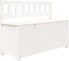Panchina vidaXL bianca 110x41x76,5 cm in legno massello di Anteprima dell’immagine prodotto 9