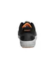 The back view of a black and orange athletic shoe. Produktbild-Vorschau