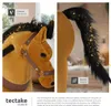 Cheval à bascule sur roulettes en peluche - 34 x 89 x 100 Voir les images du produit 5