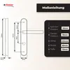 DOMINO Türgriff 78 Drückergarnitur WC - Badezimmer Set | Produktbild-Vorschau 4