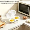 Cuisinière à œufs pour micro-ondes - Lot de 2 - Pour 2 œufs Voir les images du produit 5
