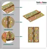 KOTARBAU® Möbelscharniere 80 x 60 mm 25 St. Gerollte Produktbild-Vorschau 3