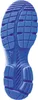 The sole of a blue shoe is shown against a white background. Produktbild-Vorschau
