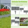 XMTECH 2,3m Palissade de jardin aspect bois, bordure de Voir les images du produit 4