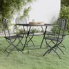 vidaXL 5 tlg. Garten Essgruppe Streckgitter Anthrazit - Produktbild-Vorschau 2