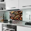 Küchenrückwand Spritzschutz Glas mit Motiv Grillplatte 40 x Produktbild-Vorschau 2