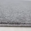 Kurzflor Teppich Wohnzimmer Hellgrau 120x170 Rechteck Produktbild-Vorschau 4