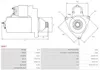 AS-PL S6047 Starter Anlasser 1,7kW für HONDA CIVIC VI Produktbild-Vorschau 5